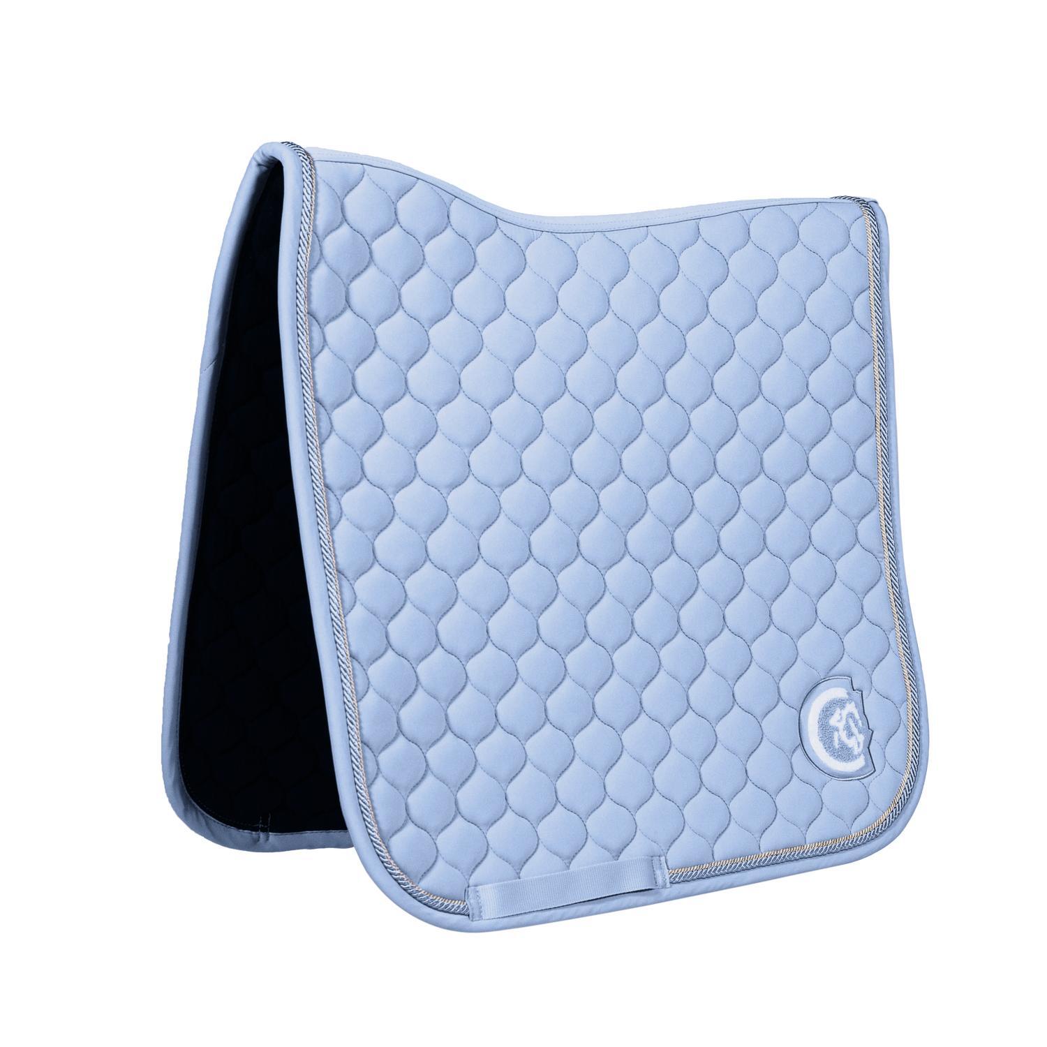 Kentucky Horsewear - Tapis Onion Quilt 3d Logo Dressage Bleu Clair - Tapis De Selle - Bleu - Fs - Decathlon