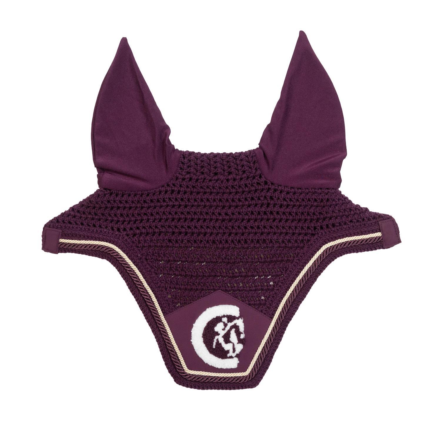 Kentucky Horsewear - Bonnet Anti-mouche Wellington 3d Logo Rope Purple Full - Masque Anti Mouche - Violet - No Size - Decathlon