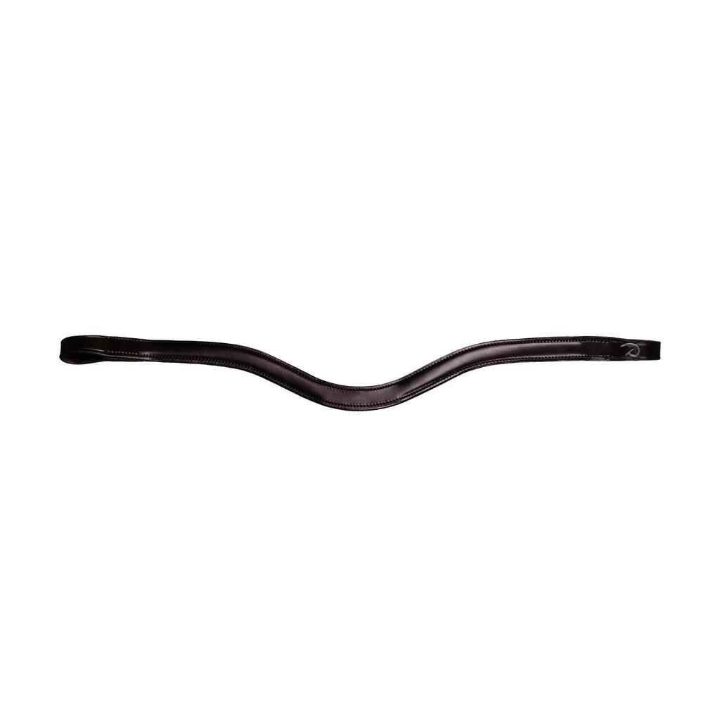 V-shaped leather browband for horse Dy'on