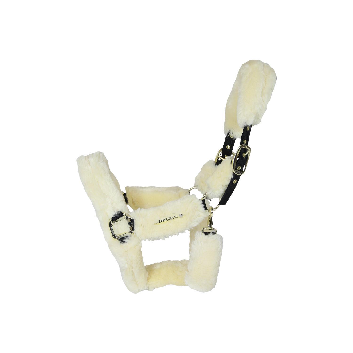 KENTUCKY HORSEWEAR Transport Halster FULL - Naturel - Vegan wol