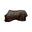 Couverture d’hiver - 1680D - 140 cm / 6'3 - Fourrure de lapin vegan - Brun