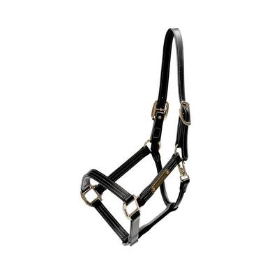 Leder halster wellington bruin cob