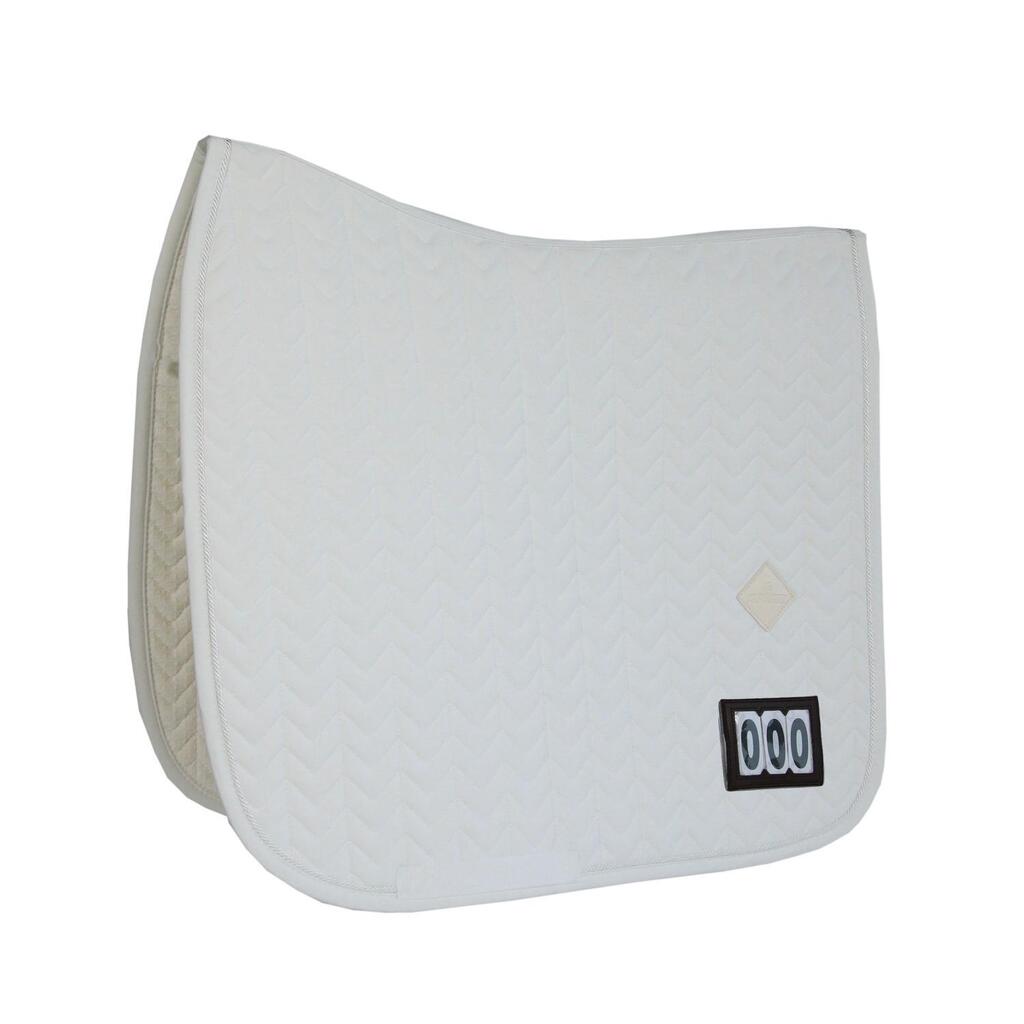 Saddle Pad fishbone competiton dressage white