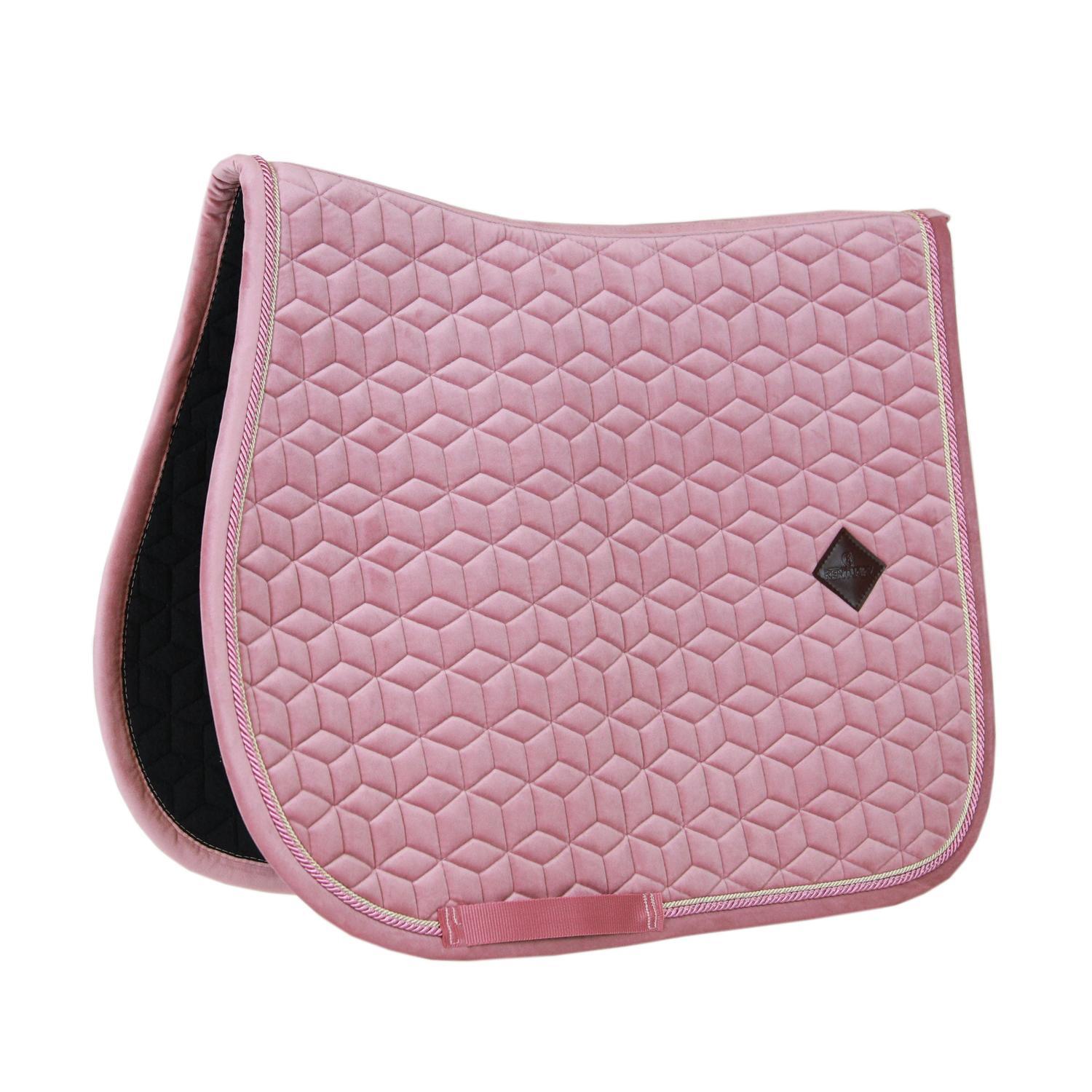 Kentucky Horsewear - Tapis De Selle Velours Vieux Rose Cob - Tapis De Selle - Rose - Cs - Decathlon