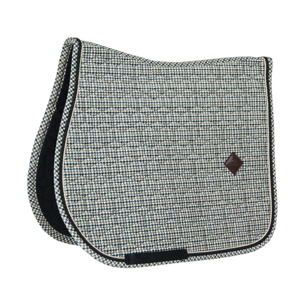 Saddle Pad Pied-de-Poule jumping brown