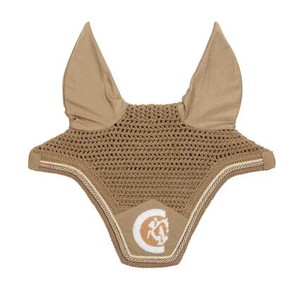 Bonnet anti-mouches pour cheval Kentucky Wellington 3D Logo