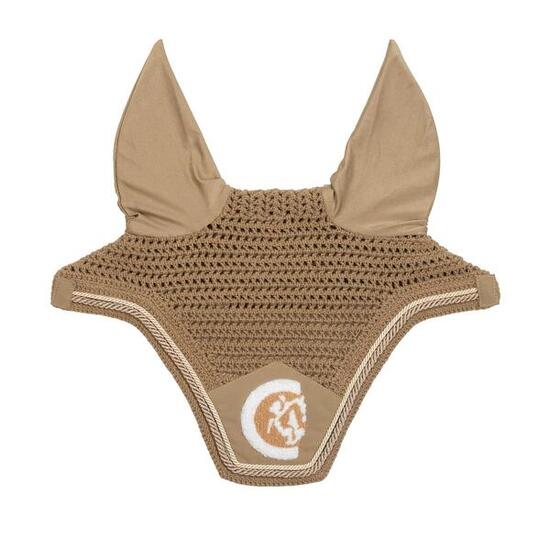 Bonnet anti-mouche Wellington 3D Logo rope beige Full