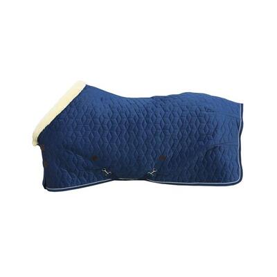 Showdeken velvet - marine - 160/210