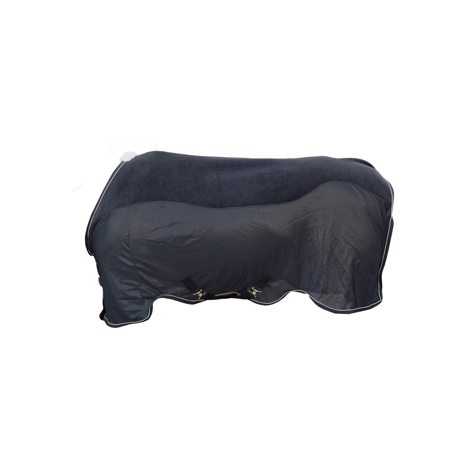 Kentucky Horsewear - Fleece Mesh Cooler Combo Black 155-6'9 - Couverture Cheval - Noir - Decathlon
