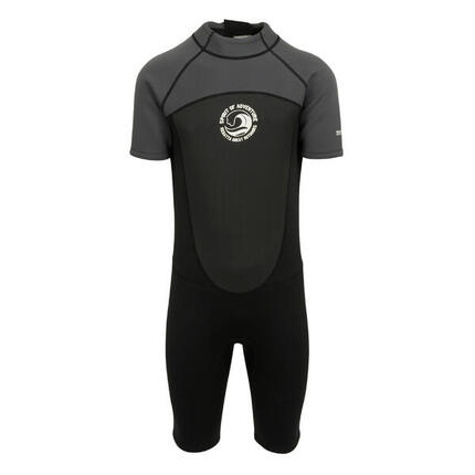 Shorty" Neoprenanzug für Herren Schwarz/Dunkelgrau/Weiß
