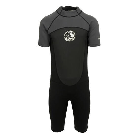 Shorty" Neoprenanzug für Herren Schwarz/Dunkelgrau/Weiß