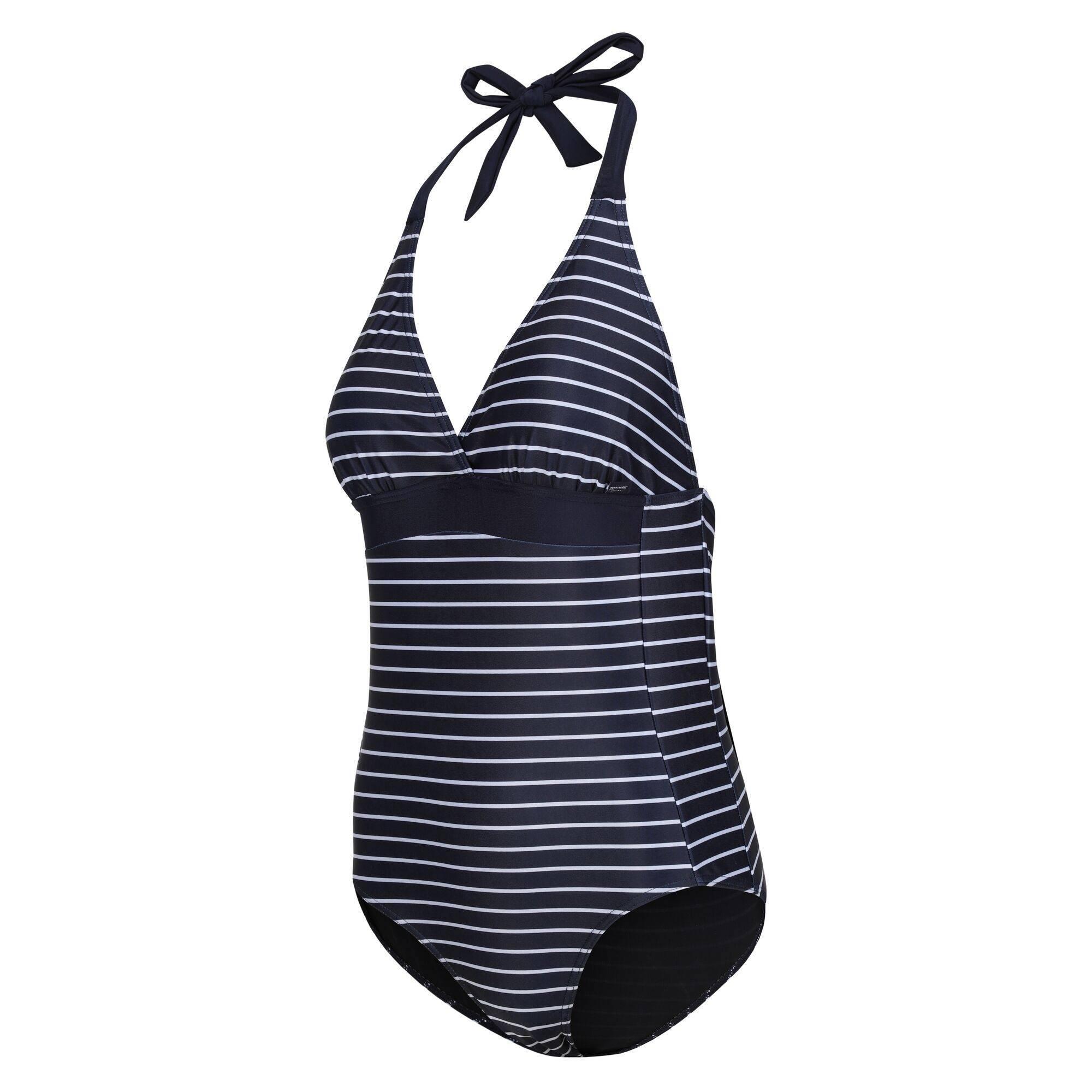 Maillot De Bain 1 Pièce FLAVIA Femme (Bleu Marine / Blanc) 3/5