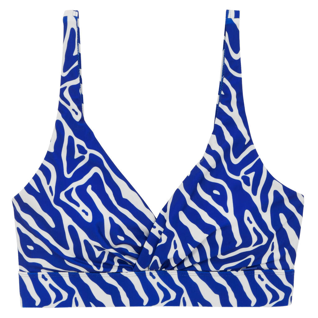 Womens/Ladies Paloma Abstract Bikini Top (Brightest Blue)
