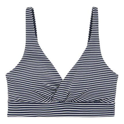 Haut De Maillot De Bain Femme (Bleu Marine / Blanc)