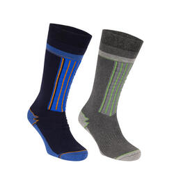 Chaussettes De Ski WINSKI Adulte (Bleu Marine / Gris Foncé)