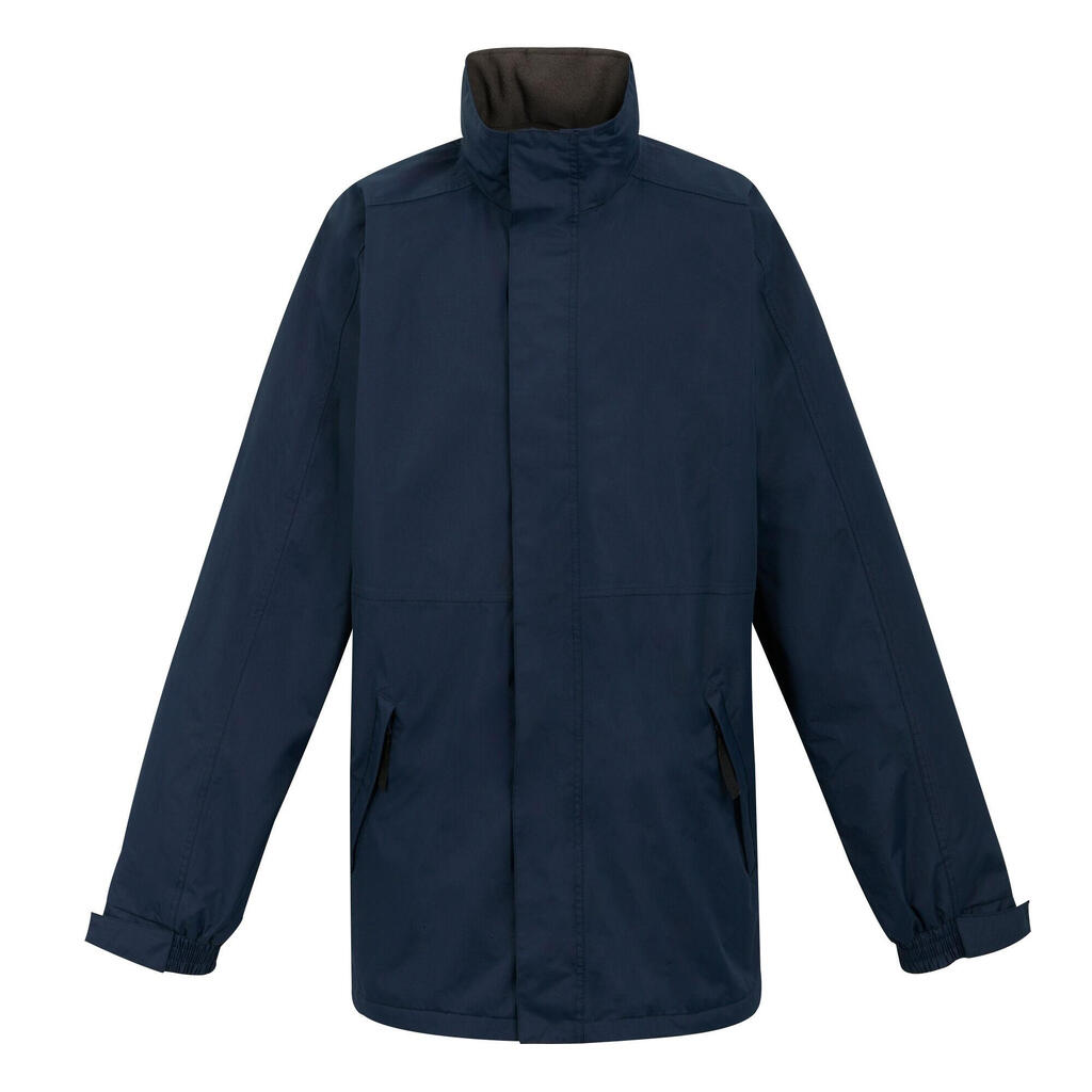 Mens Plain Waterproof Parka (Navy)