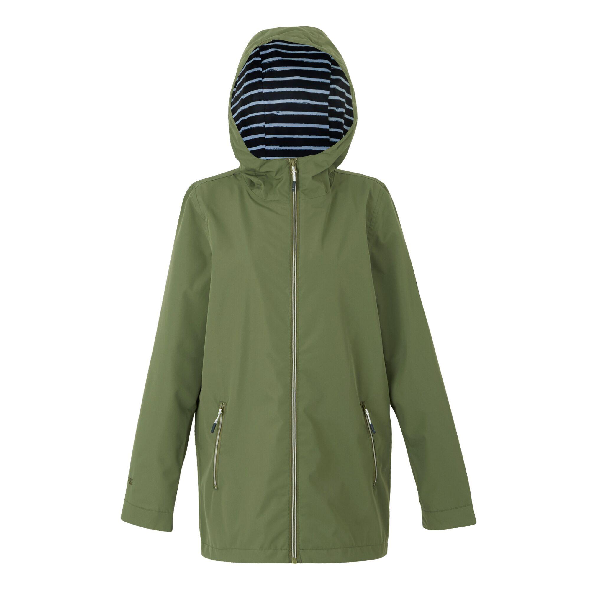 REGATTA Womens/Ladies Brika Waterproof Jacket (Four Leaf Clover)