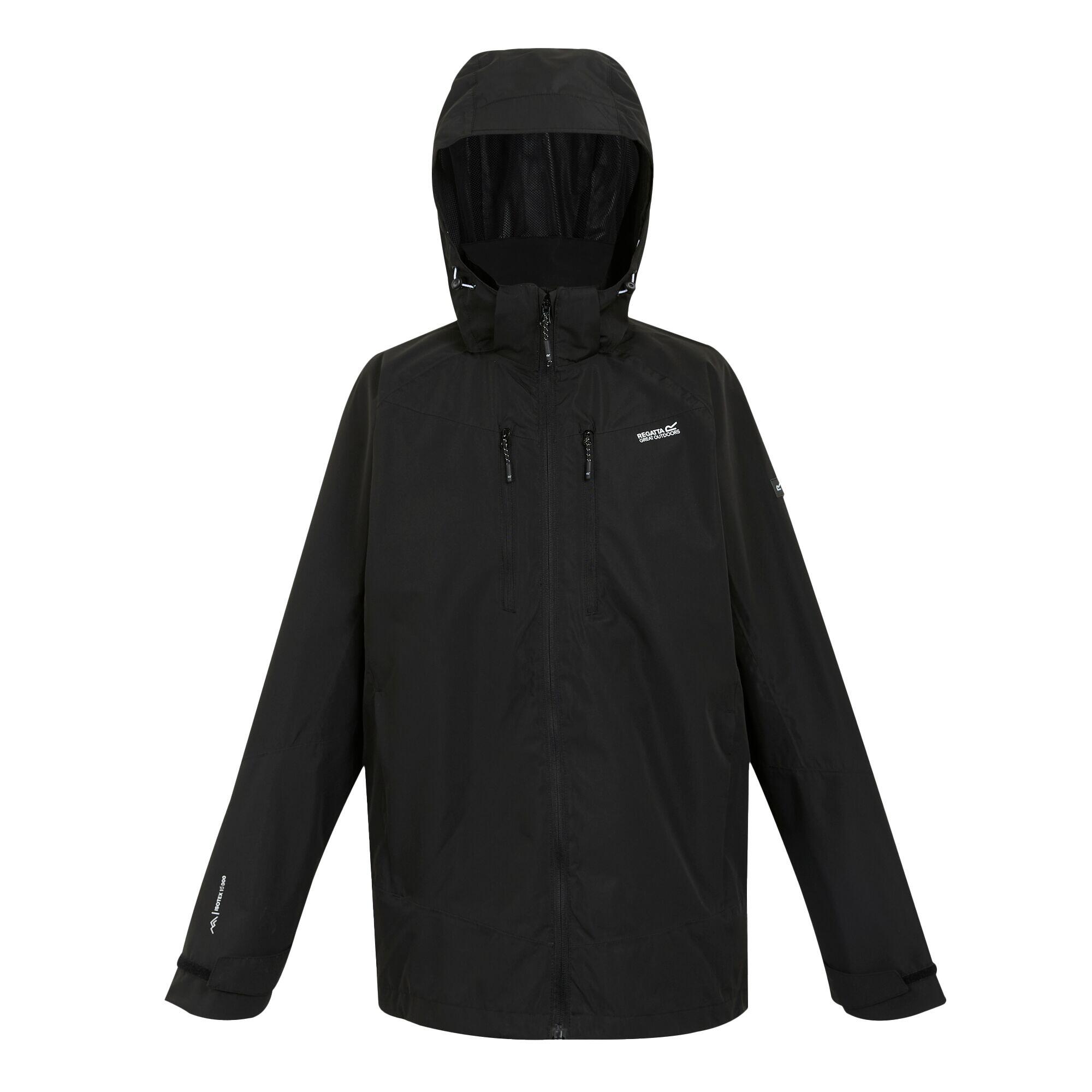 REGATTA Mens Calderdale VI Waterproof Jacket (Black)