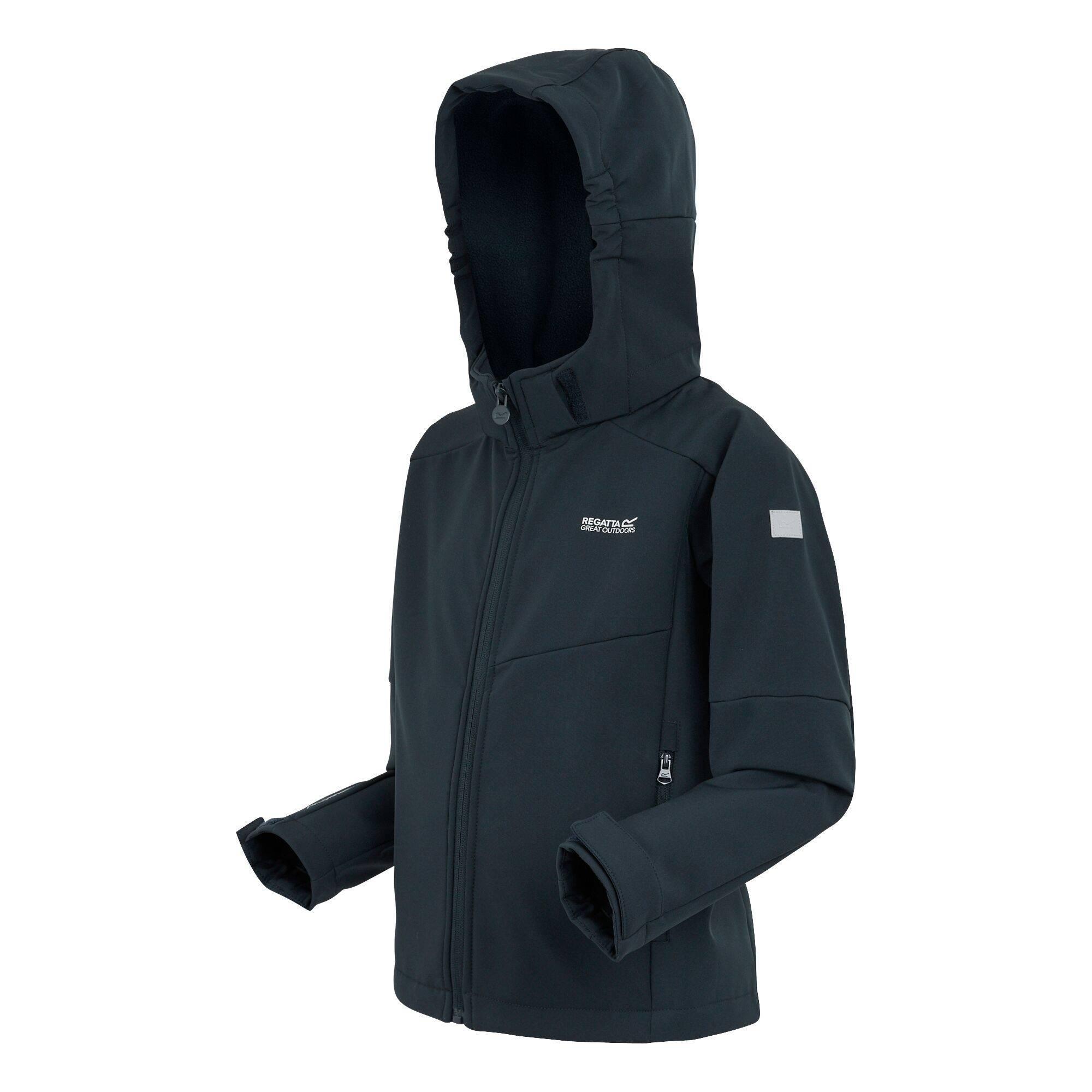 Childrens/Kids Acidity VIII Soft Shell Jacket (Navy) 3/4