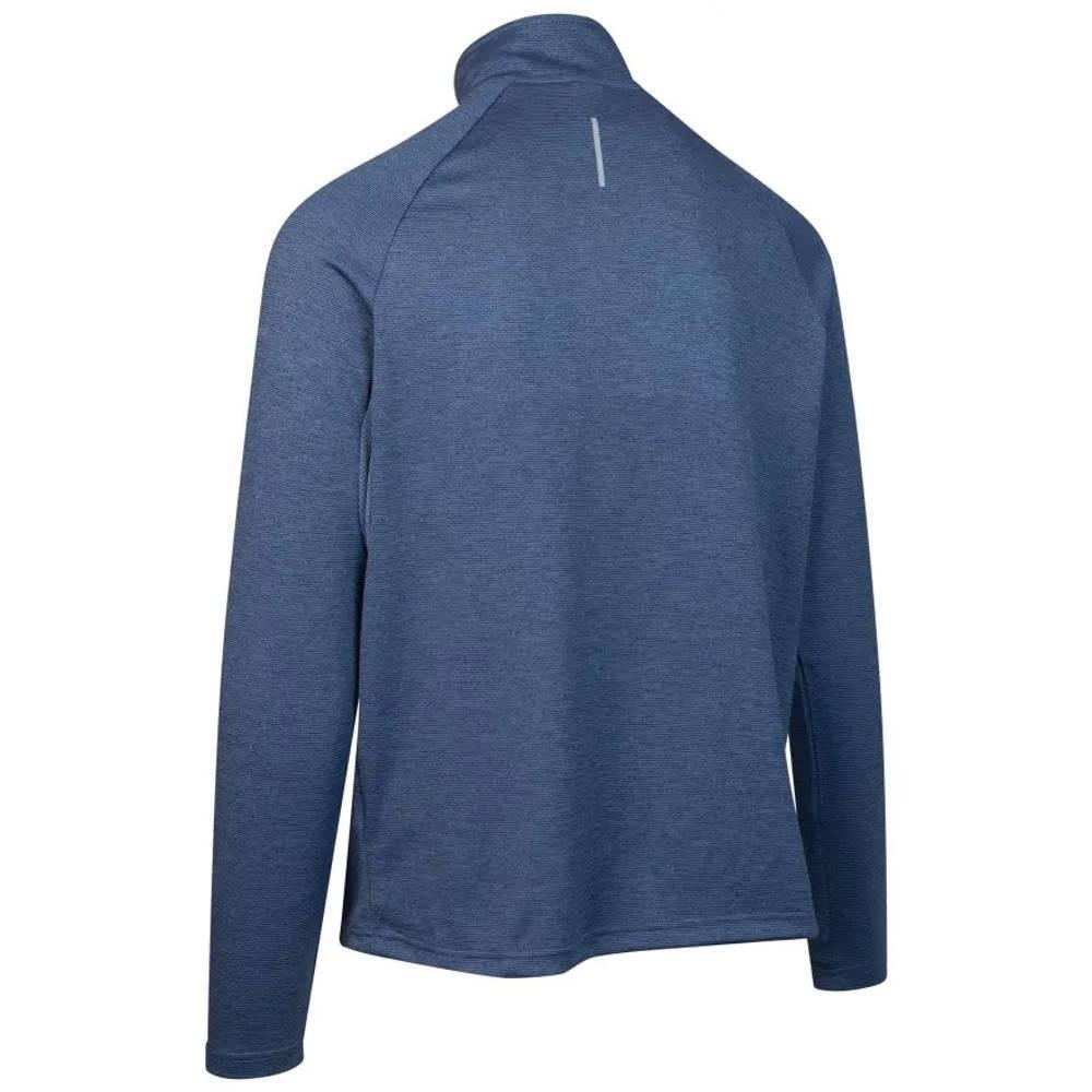 Haut Manches Longues Col Montant Zippé VALIN Homme (Bleu Chiné) 2/5