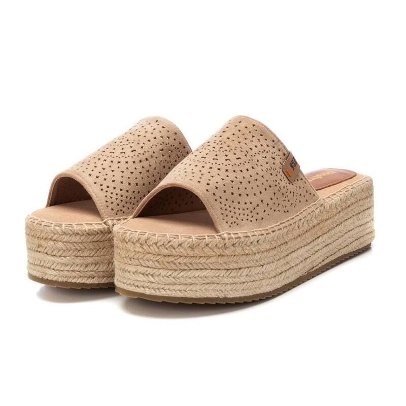 Sandalias Planas Mujer Refresh  Beige 3/4