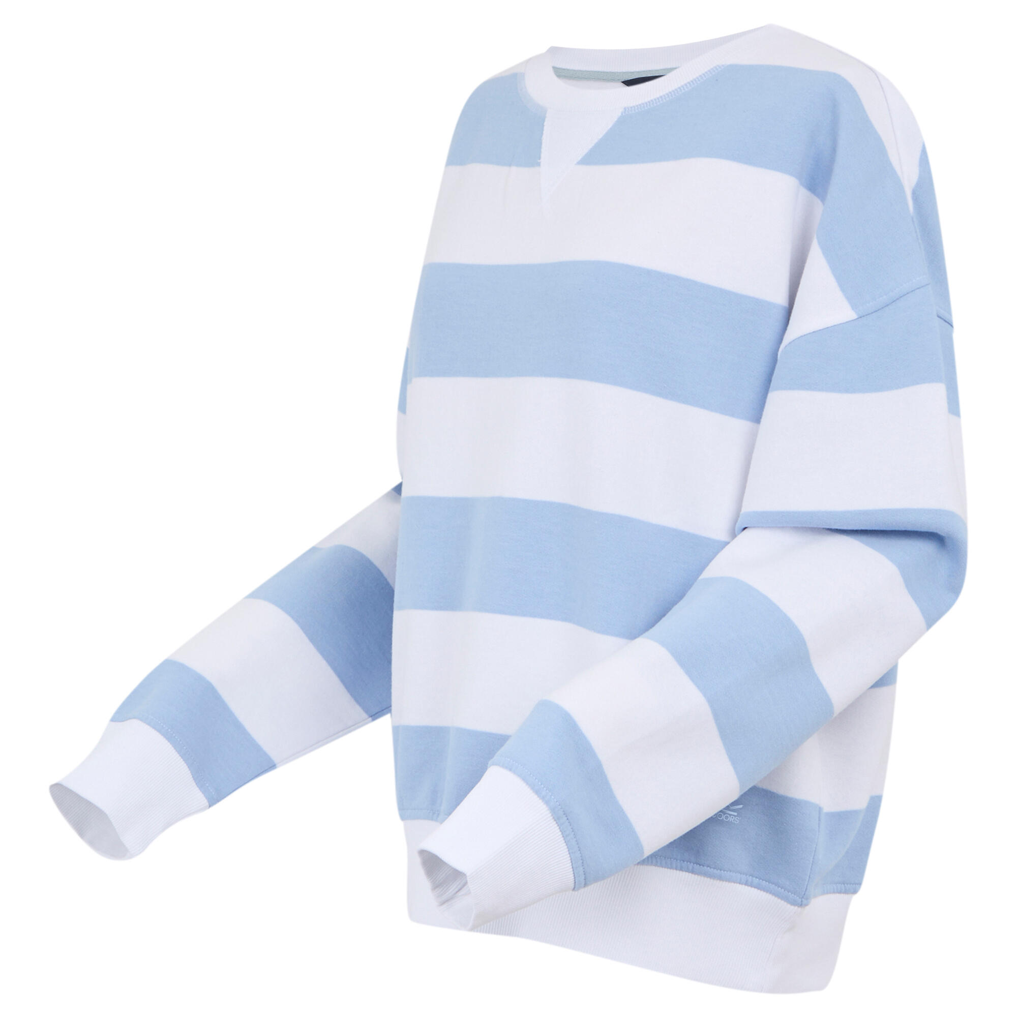 Avika II Maglione Strisce Girocollo Donna Regatta Blu Chambray Bianco 3/5
