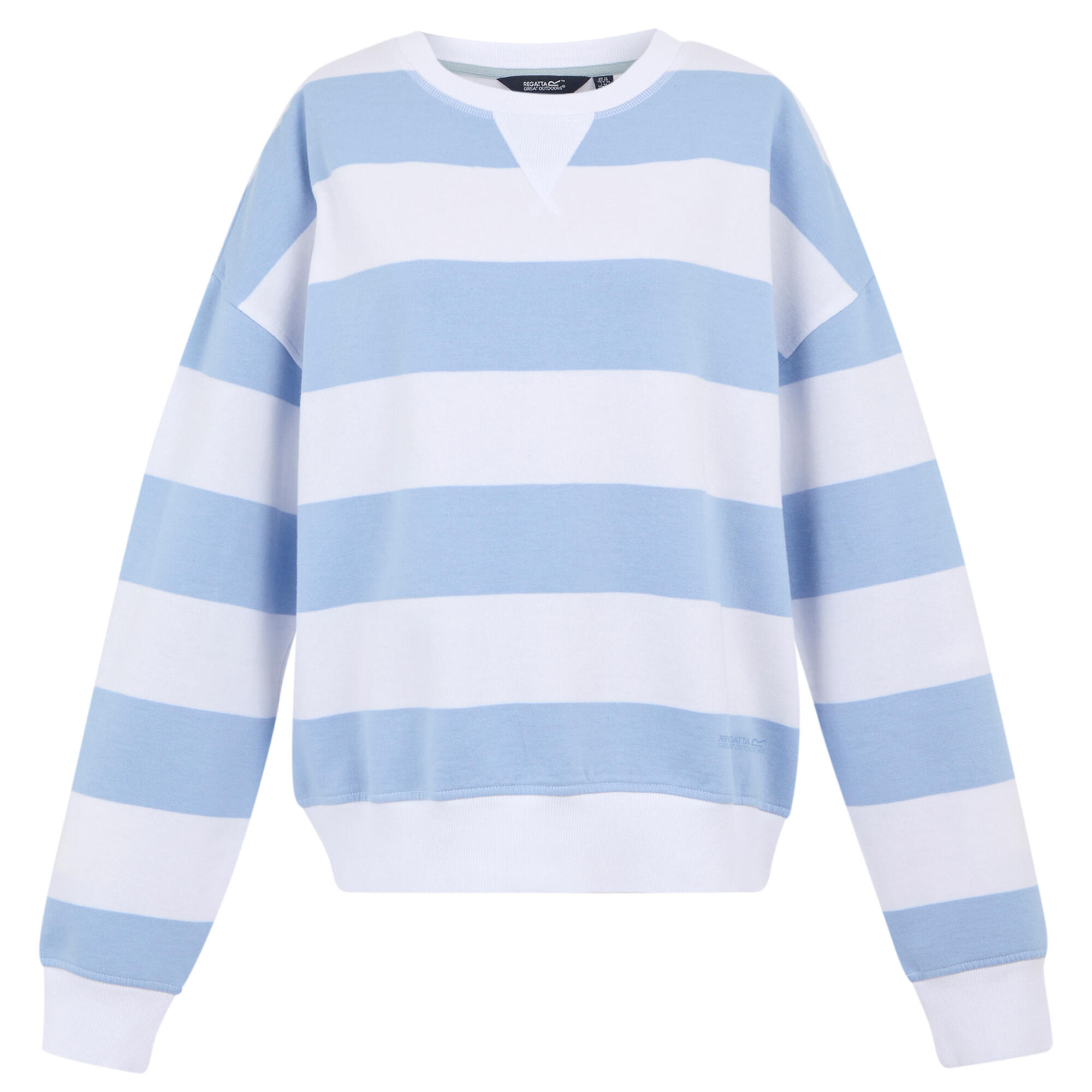 Damski Sweter Z Dekoltem W Szpic Avika II Stripe