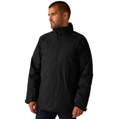Waterdichte heren parka (zwart)