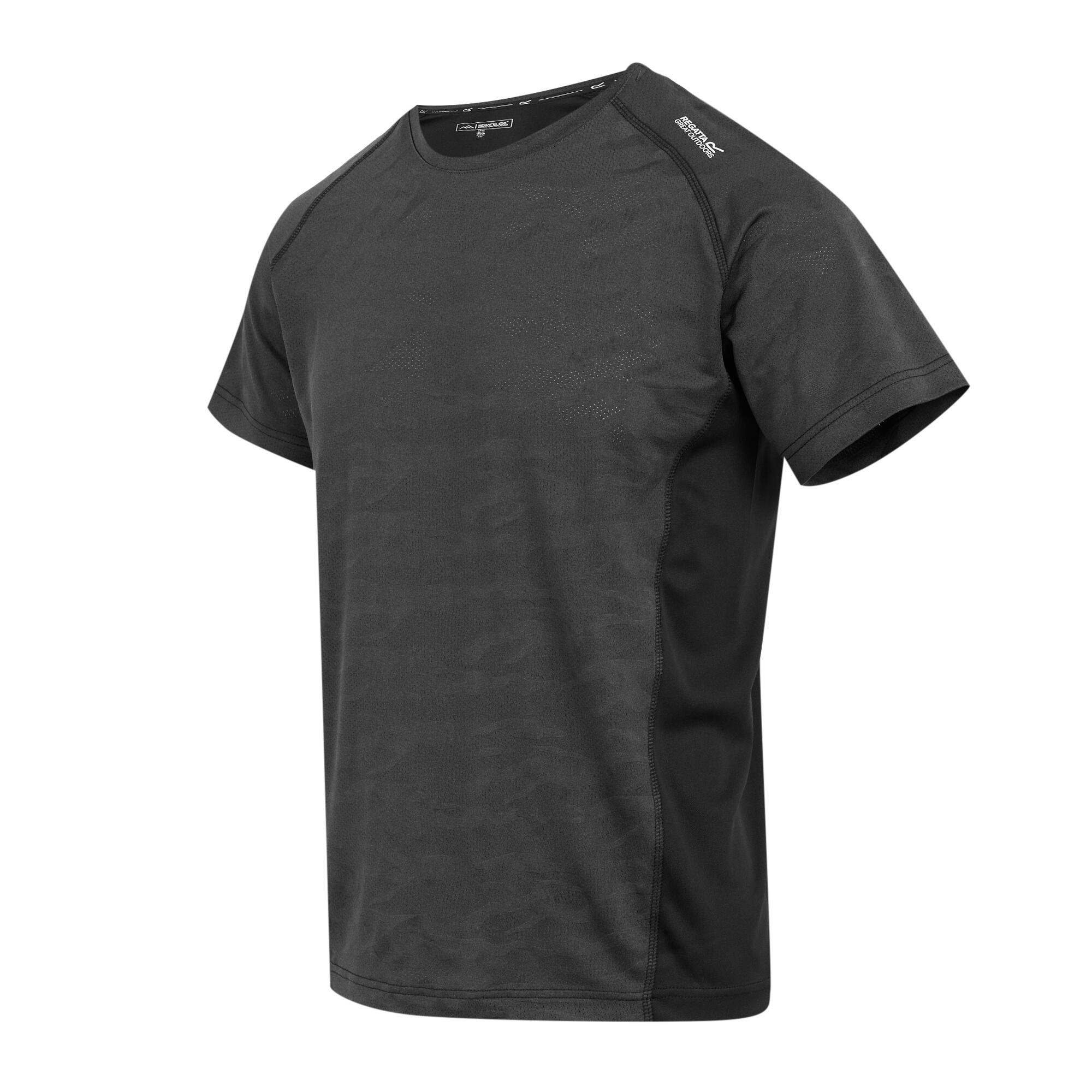 Tshirt CORBALLIS Homme (Gris Clair / Noir) 3/5