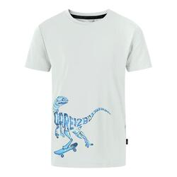 Tshirt Motif/style Vélociraptor AMUSE Garçon (Gris Turquoise)