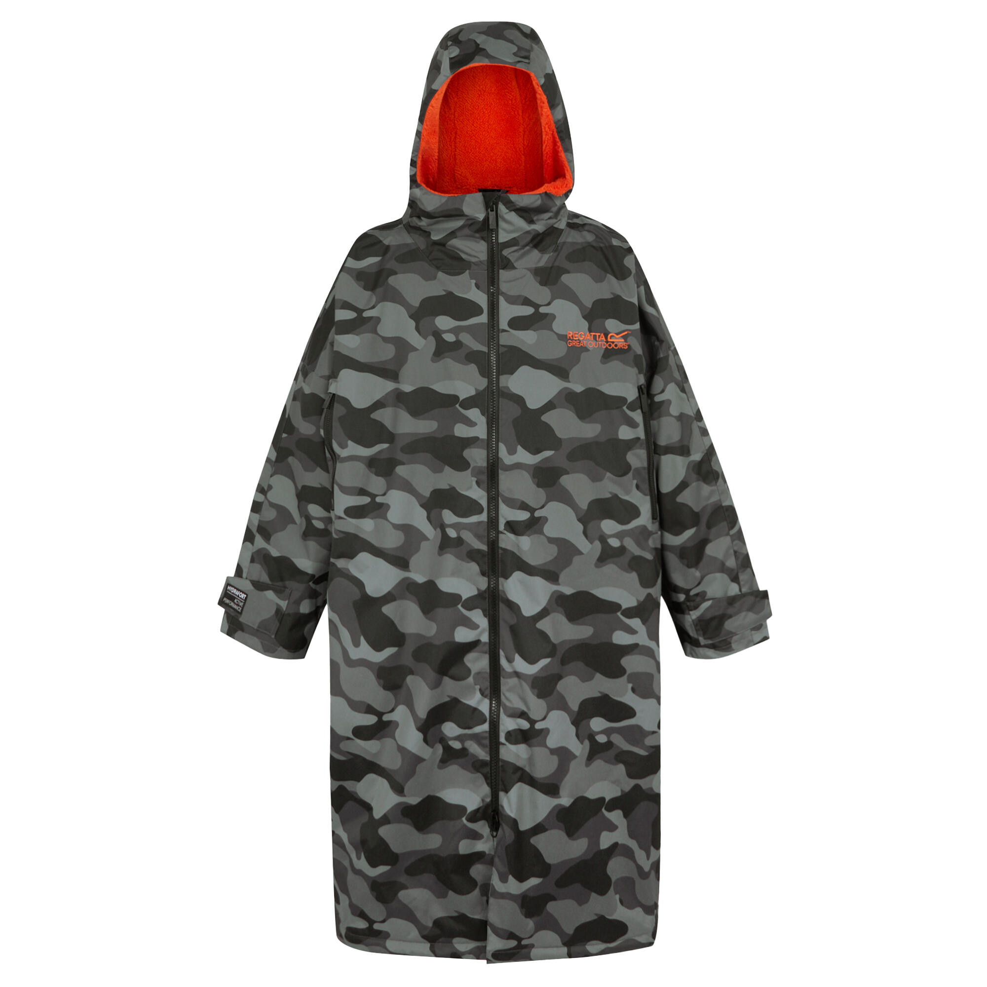 REGATTA Unisex Adult Camo Changing Robe (Grey/Black)