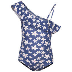 Maillot De Bain 1 Pièce Fille (Ton Bleu)
