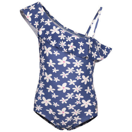 Maillot De Bain 1 Pièce Fille (Ton Bleu)