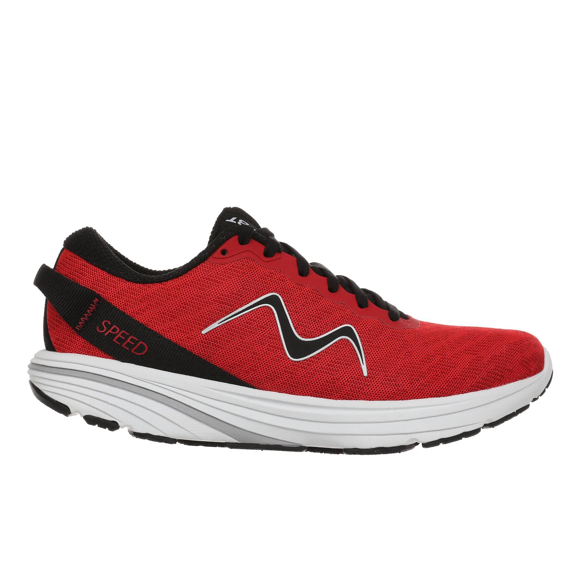 Mbt - Chaussures De Course Pour Femmes Mbt Gadi Ii Lace Up - Chaussures De Sport - Noir|rouge - 42 - Decathlon
