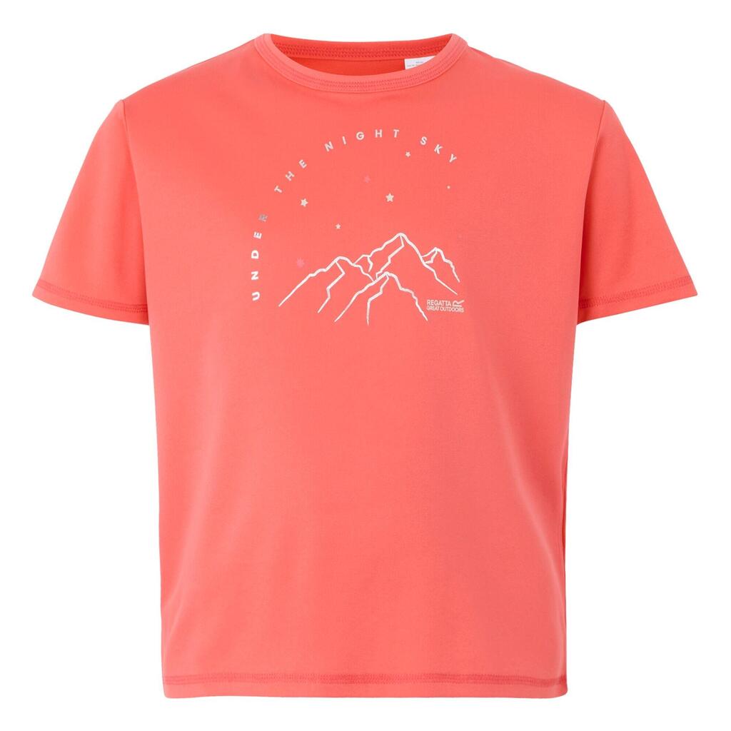 Childrens/Kids Alvarado IX Mountain TShirt (Peach Bloom)