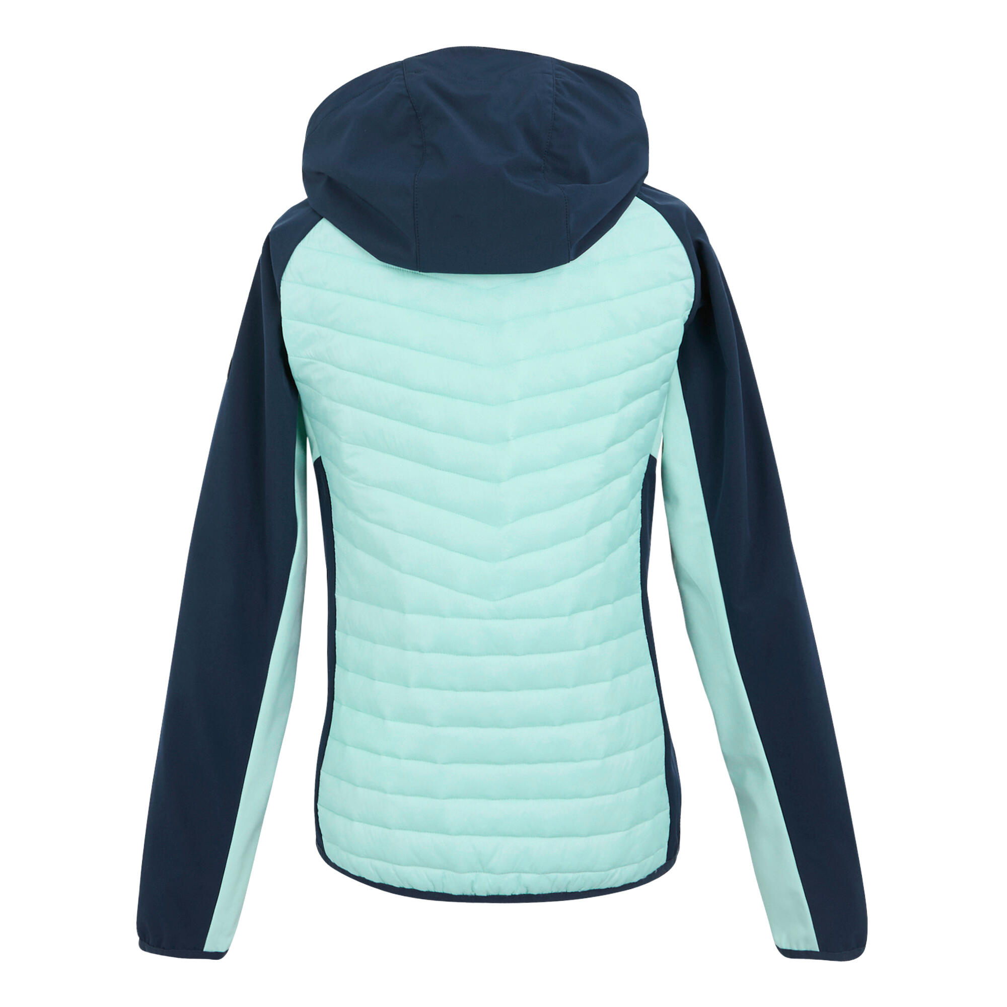 Dames Pro Hybrid II gewatteerd jack (Marine/Icy Morn) 2/5