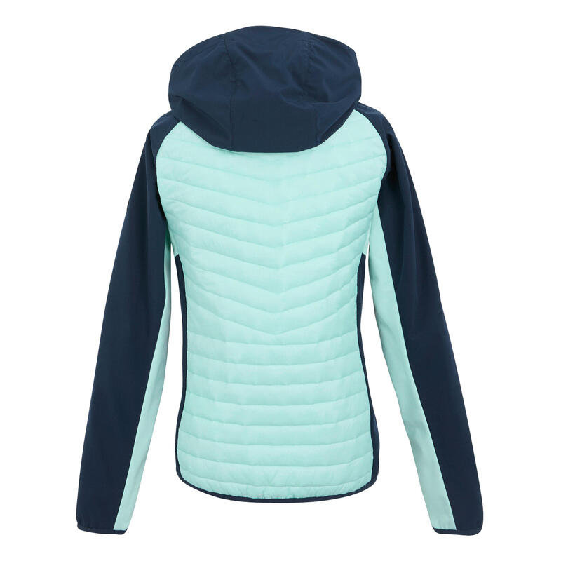 Veste Matelassée PRO HYBRID Femme (Bleu Marine / Bleu Clair Pastel)