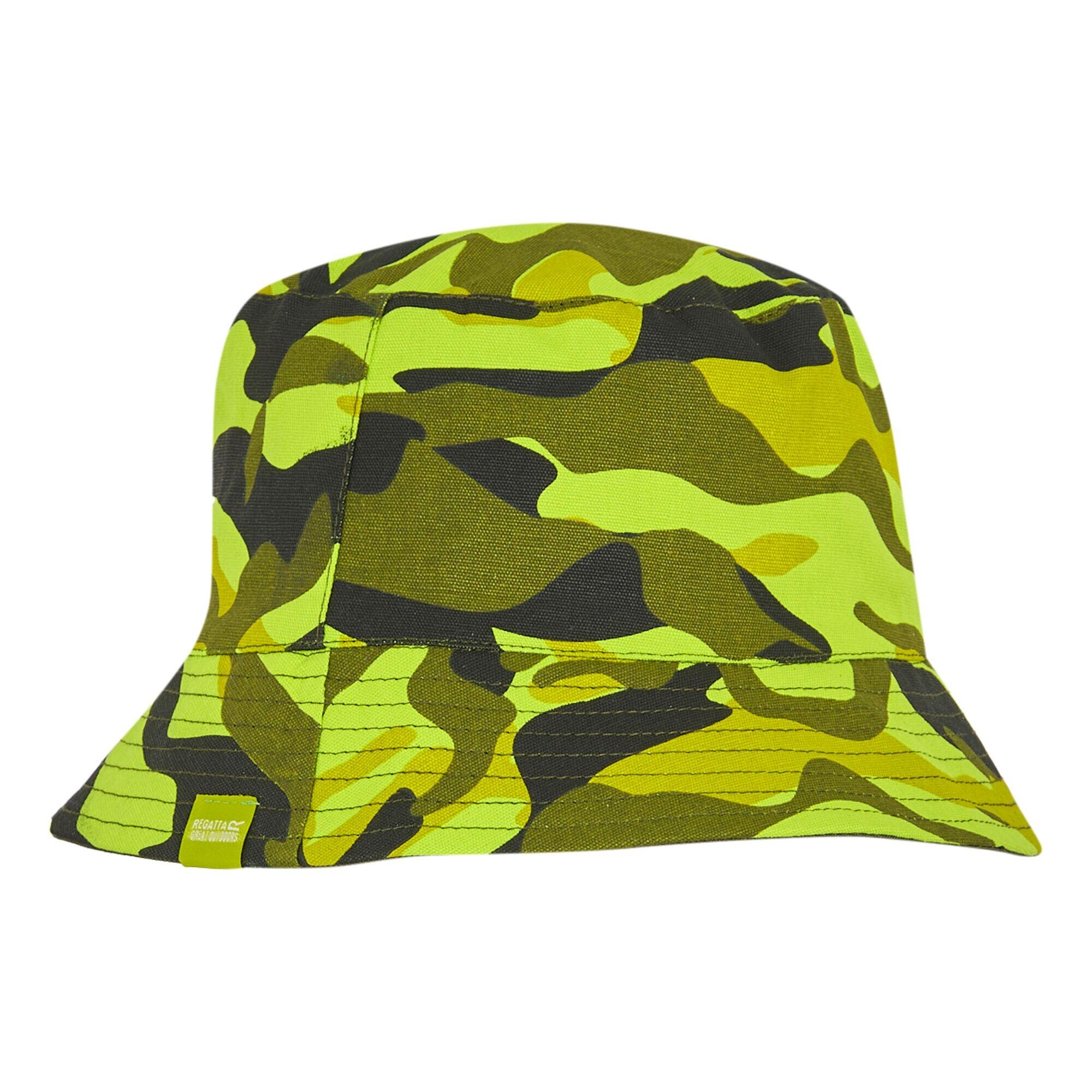 Bob Motif/style Camouflage Enfant (Vert Clair / Vert Néphrite) 3/4