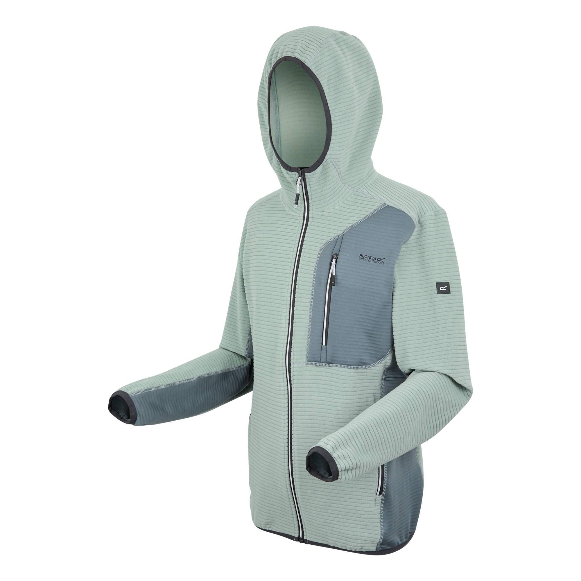 Heren Lakewright Full Zip Fleecejack (Gletsjer/Warm weer) 3/4