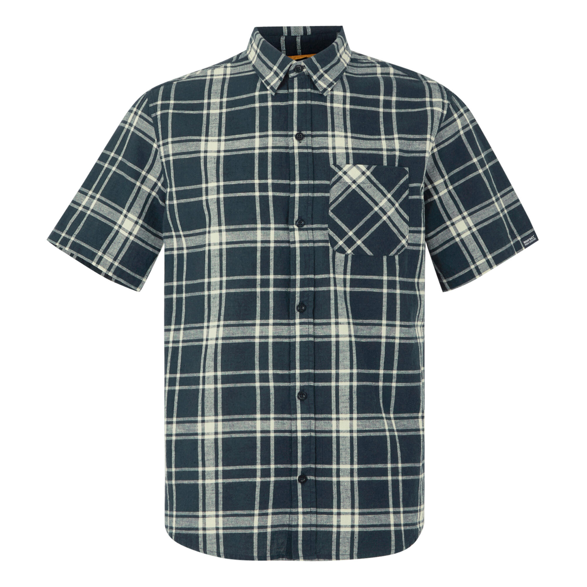 Mens Loran ShortSleeved Shirt (Navy) 1/4