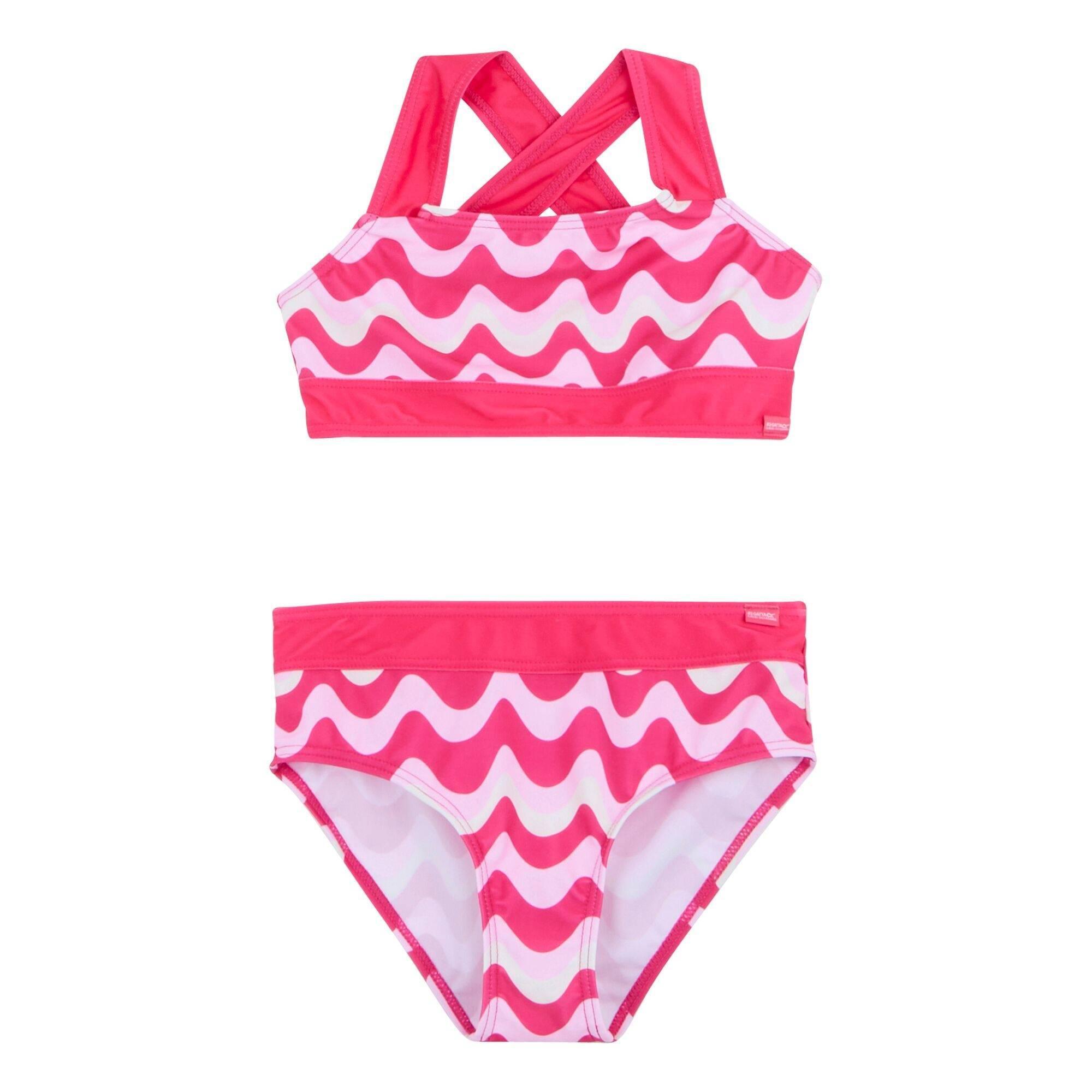 Dziewczęcy Komplet Bikini Dakaria III W Faliste Paski