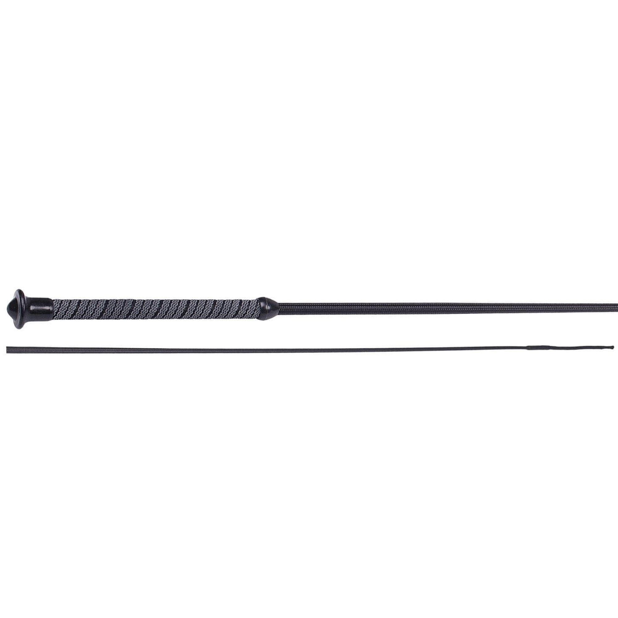 Cravache De Dressage Dr Start - Longueur 140 Cm - Poignée Caoutchouc Antidérapant - Noyau Nylon - Ferrures Cuivre