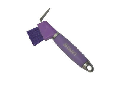 Hufkratzer für Pferde mit Hufbürste START GellHandle