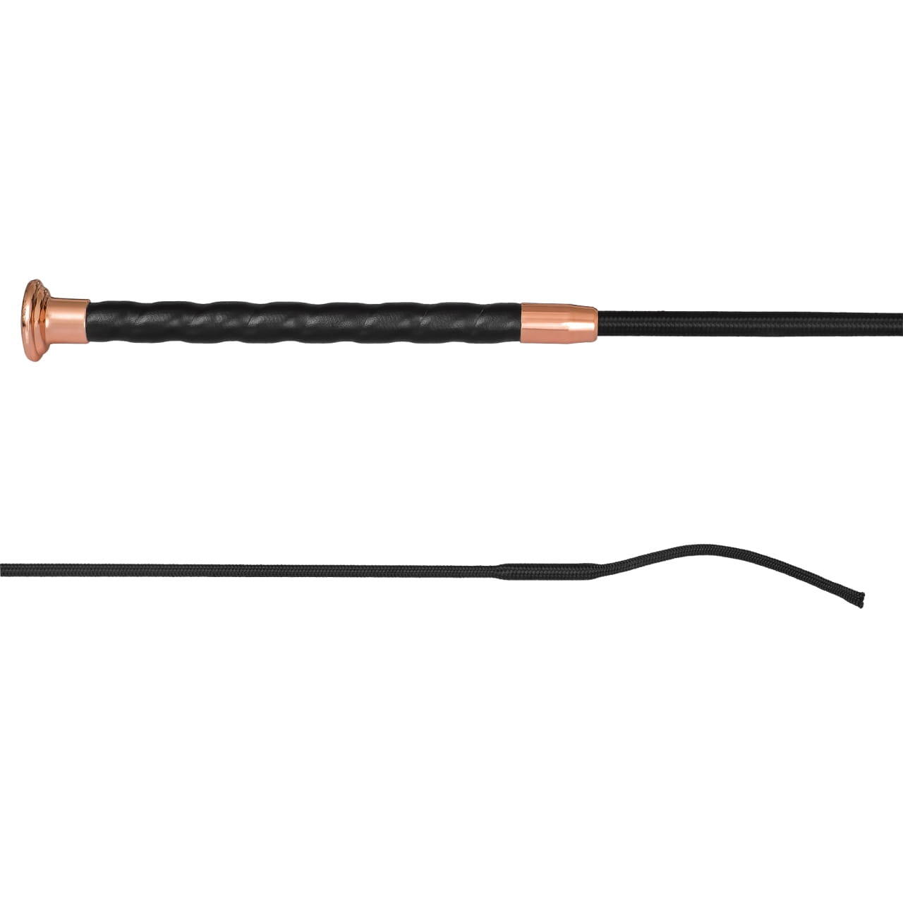 Start - Cravache De Dressage Start Noir Brillant Avec Or Rose - Cravache De Dressage - Jaune|noir - Taille Unique - Decathlon