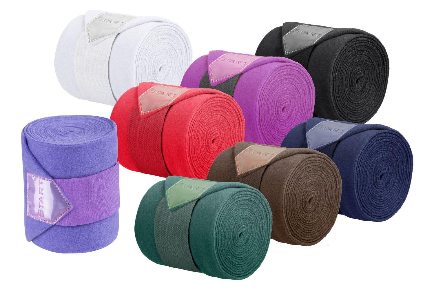 Lot de 4 bandes polaire pour cheval 3m 2/2