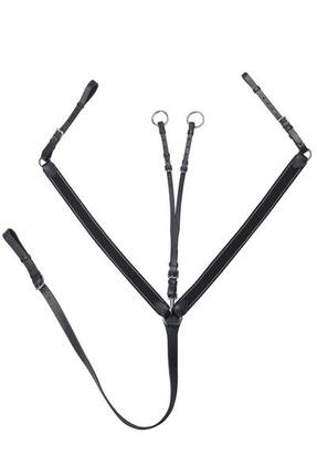 Vorderzeug Leder mit Martingal Pferd START Elastic schwarz/braun