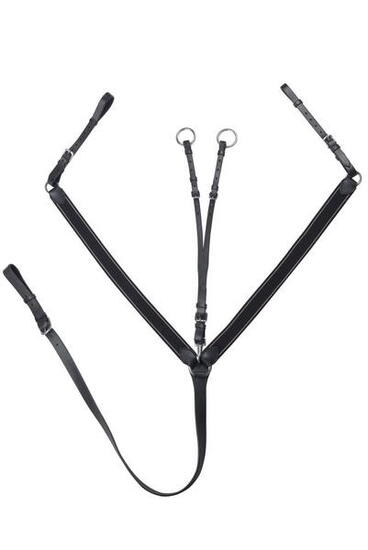 Vorderzeug Leder mit Martingal Pferd START Elastic schwarz/braun