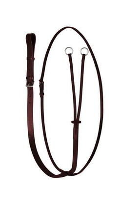 Martingal Pferd aus Leder für Vorderzeug START schwarz/braun