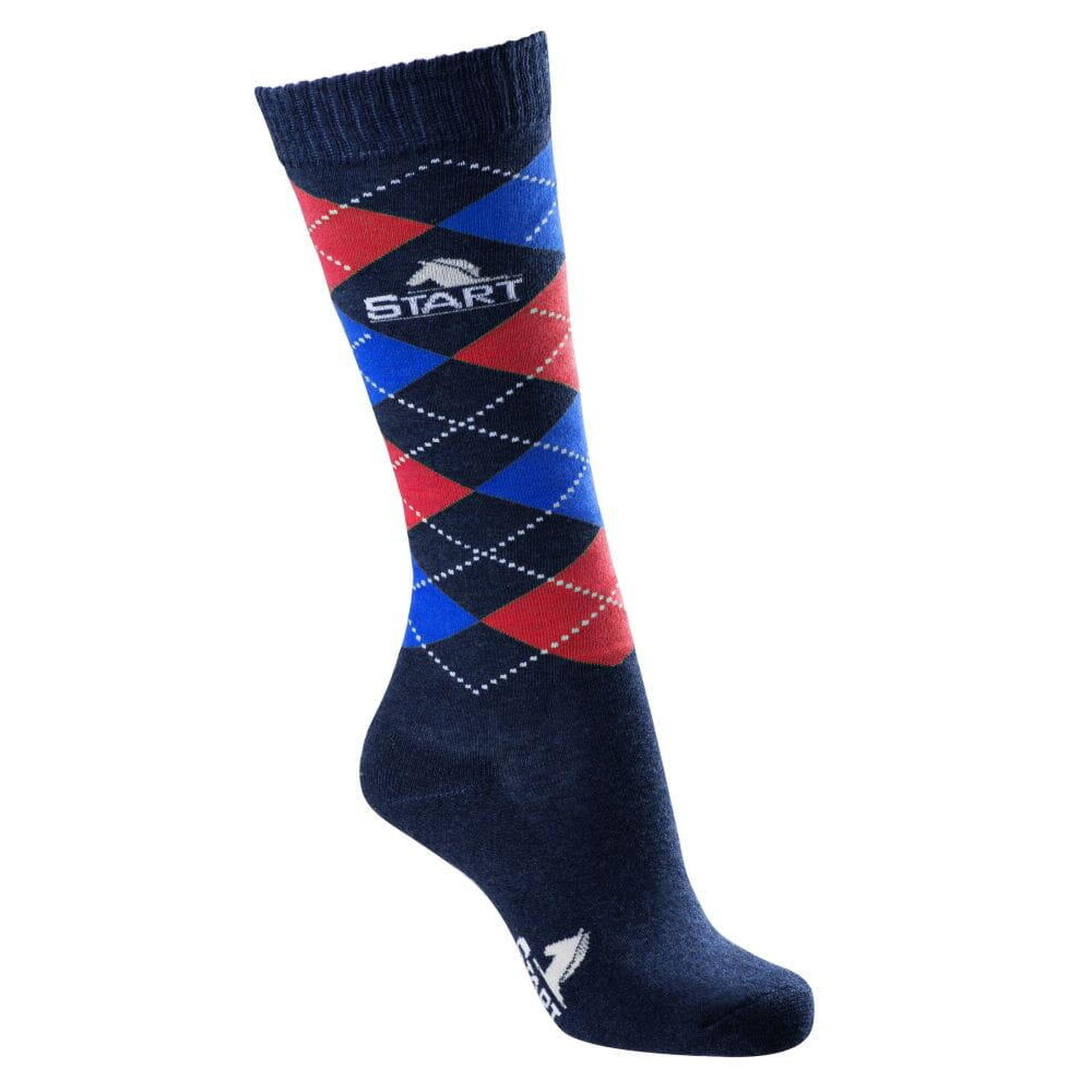Start - Chaussettes D'Équitation - Sous-chaussette - Bleu|rouge - 48 Xl - Decathlon