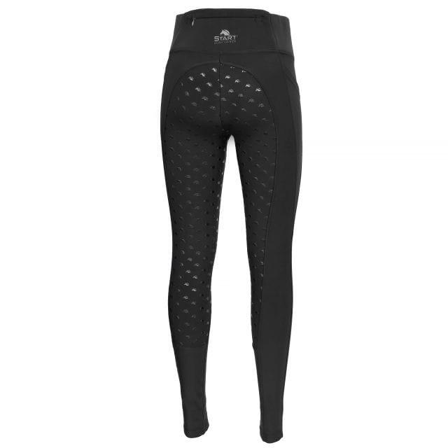 Legginsy jeździeckie damskie START KnowsleyFullGrip zimowe, ocieplane